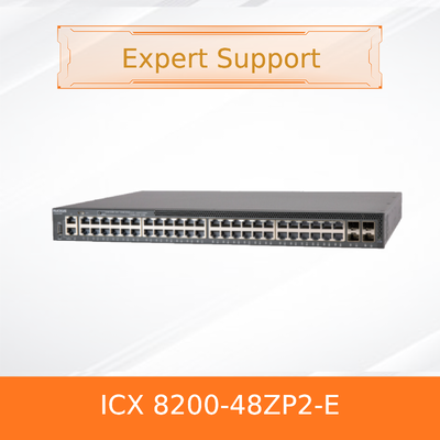Przełącznik dostępowy RUCKUS ICX8200-48PF2-E, z możliwością łączenia w stos