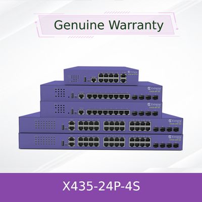 X435-24P-4S Premium Gigabit Ethernet Switch dla zwiększonej niezawodności sieci Extreme Xos