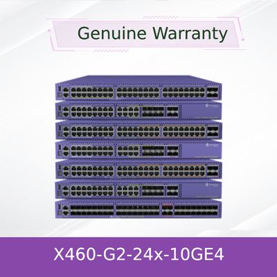 Wysokowydajny przełącznik Extreme Networks AVB do łączenia w stos Summit X460-G2-24x-10GE4-Base, nowy i oryginalny