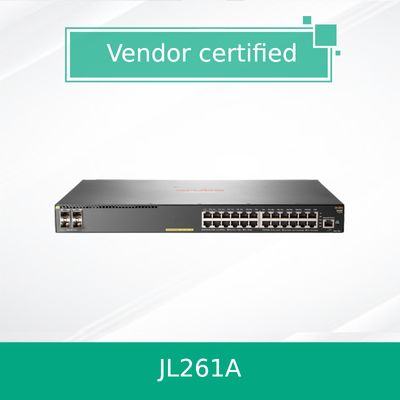 Przełącznik Hpe Aruba Networking 2930f 24G Poe+ 4SFP 370W (JL261A) nowy i oryginalny