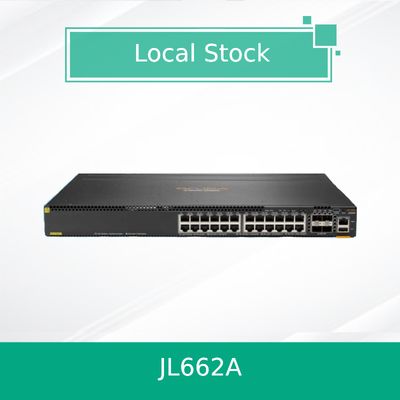 Przełącznik Hpe Aruba Networking Cx 6300m 24-portowy 1GbE Class 4 PoE i 4-portowy SFP56 (JL662A)