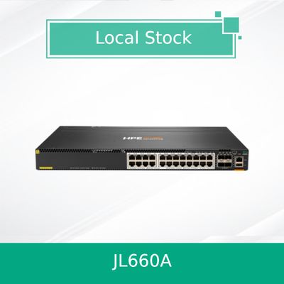 Hpe Aruba Networking Cx 6300m 24 Hpe Smart Rate Poe i 4 przełączniki SFP56 (JL660A)