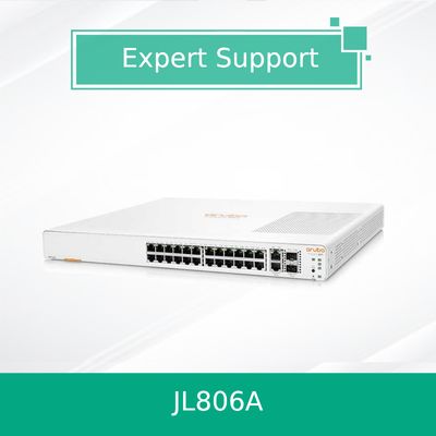 Nowy oryginalny przełącznik sieciowy Hpe Instant On 24p Gigabit 2p 10gbt 2p SFP+ 1960 (JL806A)
