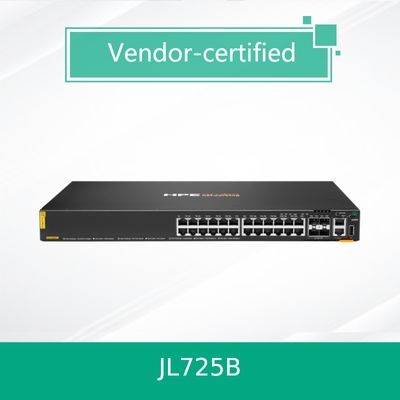 100% oryginalne produkty Hpe Aruba Networking Cx 6200f 24G Class-4 Poe 4SFP+ 370W Switch (JL725B)