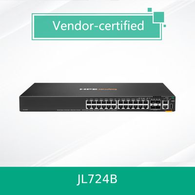 Wysokowydajne przełączniki warstwy dostępowej Cx 6200f 24G 4SFP+ (JL724B) Przyjazny dla użytkownika przełącznik sieciowy Aruba