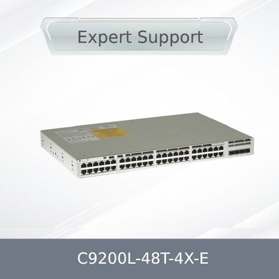 Nowy, oryginalny przełącznik sieciowy C9200L-48t-4X-E, L3, zarządzalny, 48 x 10/100/1000 + 4 x 10 Gigabit SFP+ (łącza nadrzędne)