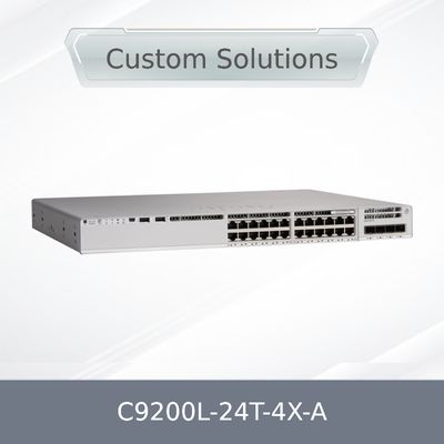 Oryginalny Nowy Cisco C9200L-24t-4X-a Catalyst 9200L 24-Port 4X 1g Snmp Stackable Qos Lacp Cisco Switch C9200L-24t-4X-a