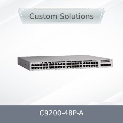 Wysokiej jakości przełącznik sieciowy Cisco C9200-48P-A z serii C9200, 48 portów PoE+ Network Advantage