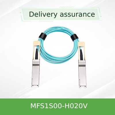NVIDIA MFS1S00-H020V 20m QSFP56 200Gb/s Aktywny Kabel Optyczny | Długodystansowy AOC dla sieci InfiniBand HDR i 200GbE