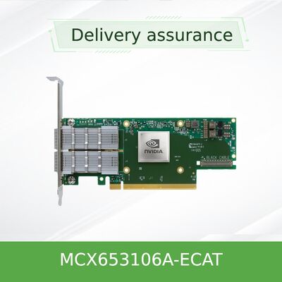 NVIDIA mellanox ConnectX-6 MCX653106A-ECAT 100Gb/s Dual-Port InfiniBand Adapter Ethernet