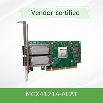 Mellanox ConnectX‐4 Lx EN MCX4121A‐ACAT Karta z dwoma portami 25GbE SFP28 Ethernet Adapter