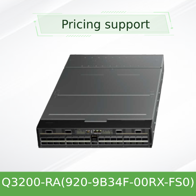 NVIDIA Q3200-RA 800Gb/s InfiniBand Switch. 72-port, 57,6 Tb/s Podwoje z podwójnym przełącznikiem.