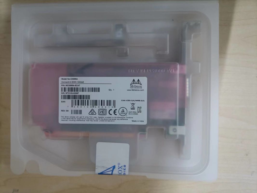 Karta sieciowa Mellanox VPI Mellanox 100gbe Karta adaptera Nic MCX555A-ECAT ConnectX-5 EDR 100GbE