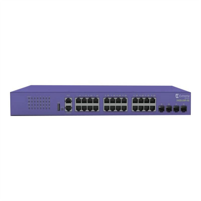 Pełny półdupleks 802.3at Poe X435 Ekstremalny sieciowy przełącznik AVB 24T-4S 48 portów 216 Gb/s