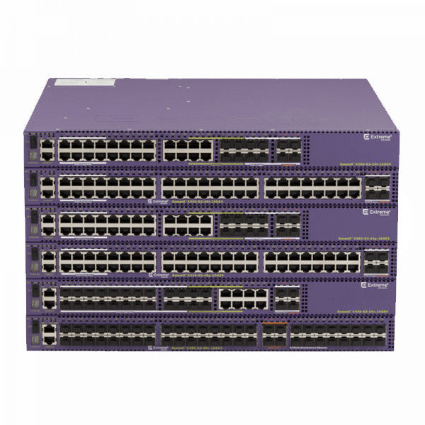 RJ45 48x Extreme X460 Przełącznik PoE+ Port konsoli 10GE4 Baza 48 portów