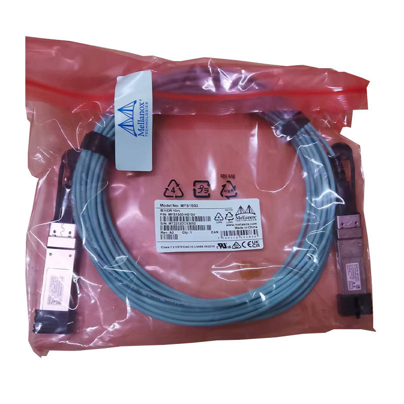 Wysoka szybkość transmisji danych QSFP56 Kabel Mellanox Aktywny kabel optyczny AOC MFS1S00-H010V Kable mellanox infiniband