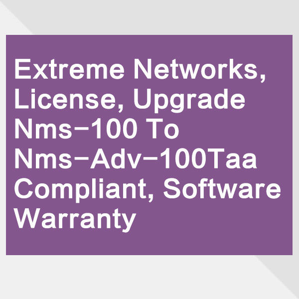 Licencja przełącznika X690 Avb Extreme Networks 10 GB Przełącznik NMS 100 Aktualizacja kontrolera Nms ADV