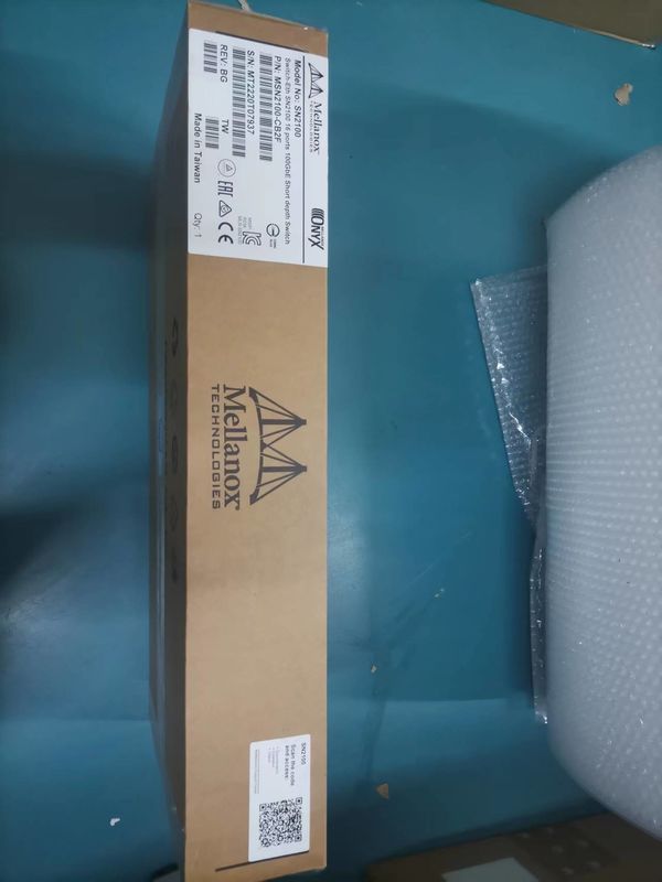 2-rdzeniowy przełącznik Mellanox SN2000 o małej głębokości MSN2100-CB2F 100GbE 1U 16 portów QSFP28 2 zasilacze AC X86