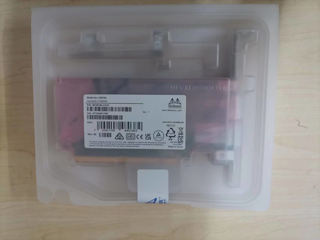 Karta sieciowa 100GbE Mellanox MCX516A-CCAT Dwuportowa QSFP28 PCIe3.0x16