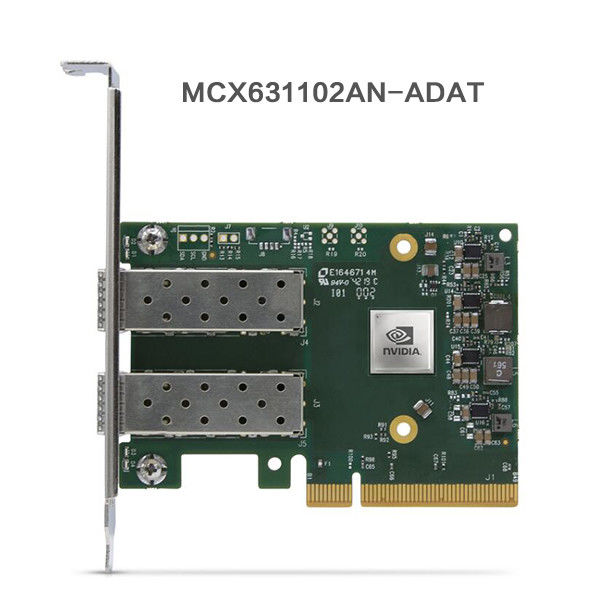 Karta sieciowa Nic Mellanox 25 GB MCX631102AN-ADAT Podwójny port SFP28 PCIE 4.0 X8