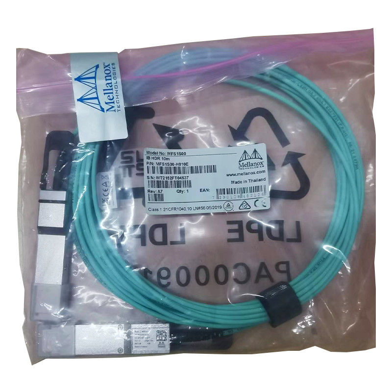 MFS1S50-H010V Kabel Aoc 200GbE do 2x100GbE QSFP56 do 2xQSFP56 Kabel MMF Mellanox AOC