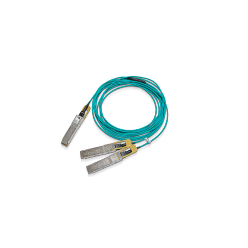 Kabel Mellanox AOC o niskim opóźnieniu MFS1S50-H005V Kabel rozgałęźny Ethernet 200GbE do 2x100GbE 5m