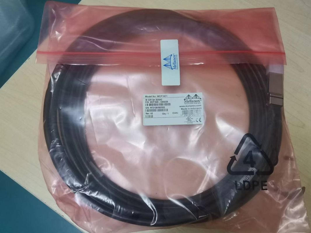 MCP1600-E003E26 Bezpośrednio podłączany kabel miedziany InfiniBand EDR Do 100 Gb/s QSFP28 3 m Czarny 26AWG