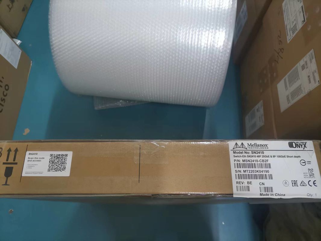 MSN2410-CB2F Przełącznik sieciowy Mellanox Ethernet z portami Onyx 18 SFP28 i 4 porty QSFP28