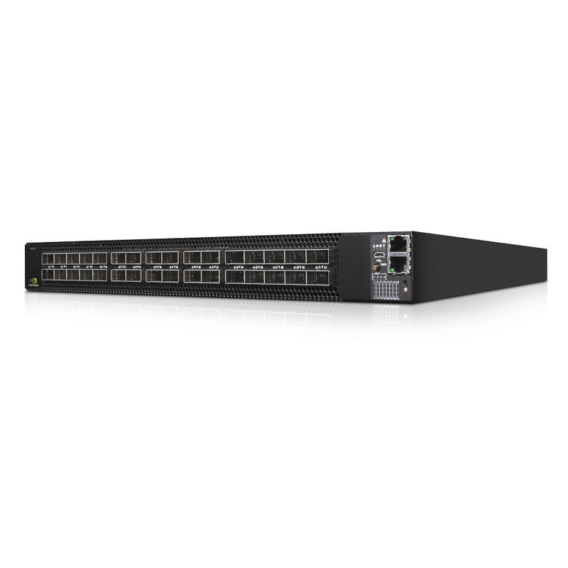 MSN3700-CS2F Mellanox Network Switch Supplies (AC) Standard Depth X86 CPU P2C Zestaw szyny przepływu powietrza
