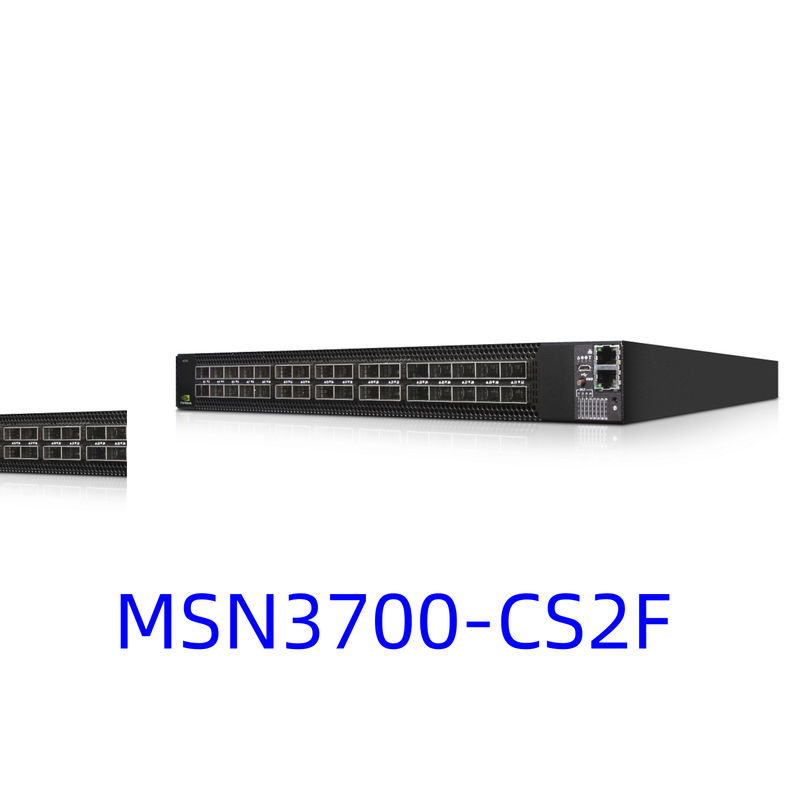 MSN3700-CS2F Mellanox Network Switch Supplies (AC) Standard Depth X86 CPU P2C Zestaw szyny przepływu powietrza