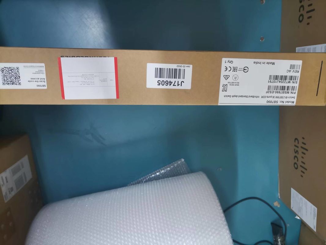 MSB7800-ES2F Przełącznik sieciowy Mellanox InfiniBand EDR 100Gb/S System 36 portów QSFP28 1U