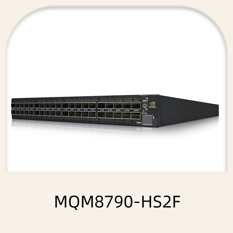 MQM8790-HS2F Przełącznik sieciowy Mellanox 40 portów, zarządzany HDR 200 Gb/S bez blokowania