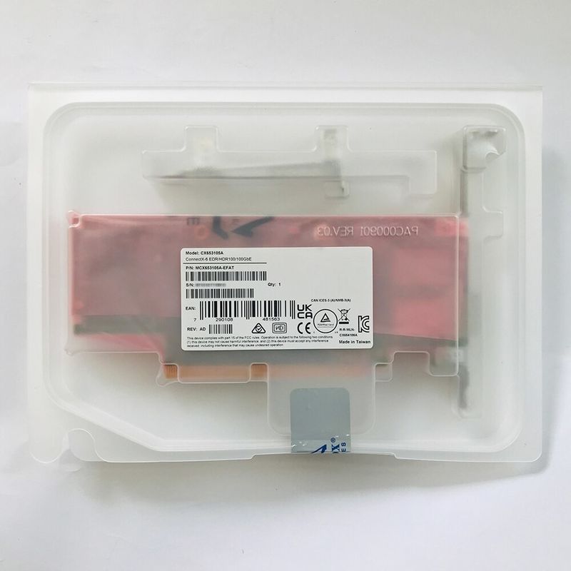 100 g MCX653105A-EFAT Karta sieciowa Mellanox Adapter ConnectX-6 VPI do serwera