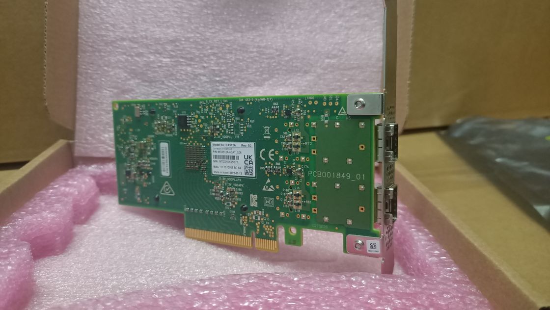 MCX512A-ACAT Mellanox Connectx 5 Dual Port 10 25gbe Sfp28 Karta adaptera EN PCIe 3.0 X8