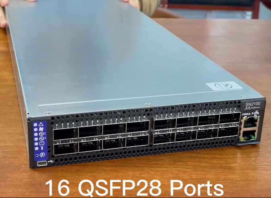 MSN2100-CB2F Mellanox Network Switch Spectrum 1001U Open Ethernet z kartą Mellanox