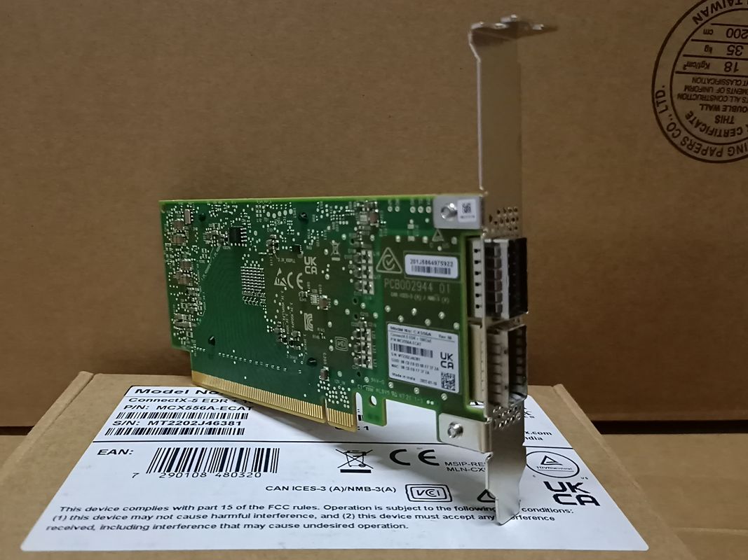 ConnectX-5 VPI Adapter Mellanox Network Card EDR IB 100GbE Dual Port QSFP28 PCIe3.0