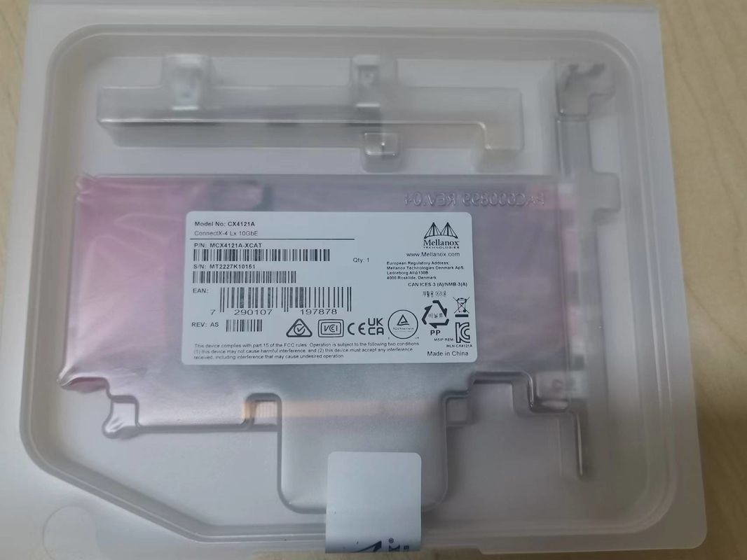MCX4121A-ACAT ConnectX®-4 Lx EN Nic Karta interfejsu sieciowego 25GbE Dual Port SFP28
