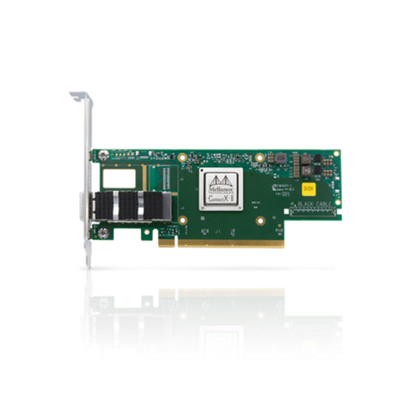 ConnectX 6 Dual Port Adapter Kartka Mellanox obsługująca 100Gb/S MCX653105A-ECAT