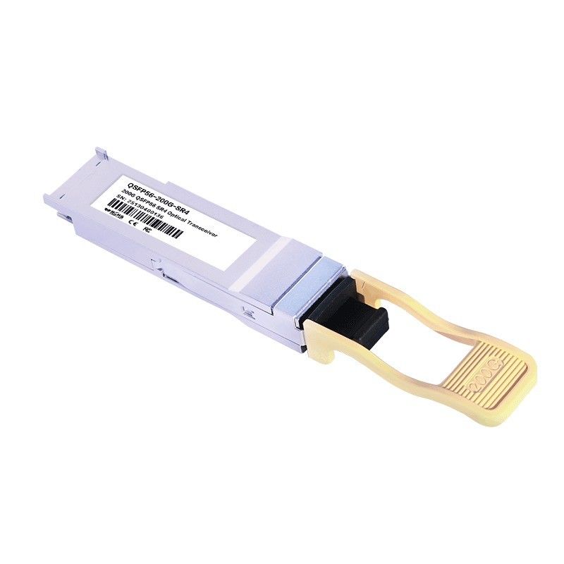 Rozwiązanie łączenia centrum danych 200G QSFP56 SR4 nadajnik optyczny z odległością transmisji 100m na włóknie OM4