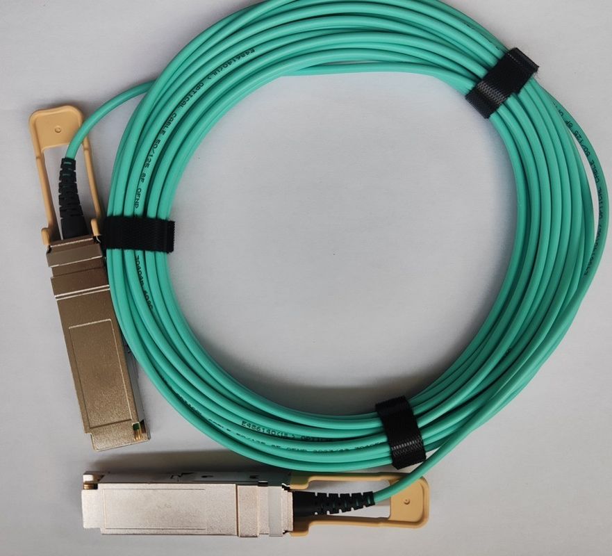 200G QSFP56 Active Optical Cable 26.56GBaud Speed Data Transmission Kompatybilny z łącznikiem OM3/OM4 Typ łącznika QSFP56