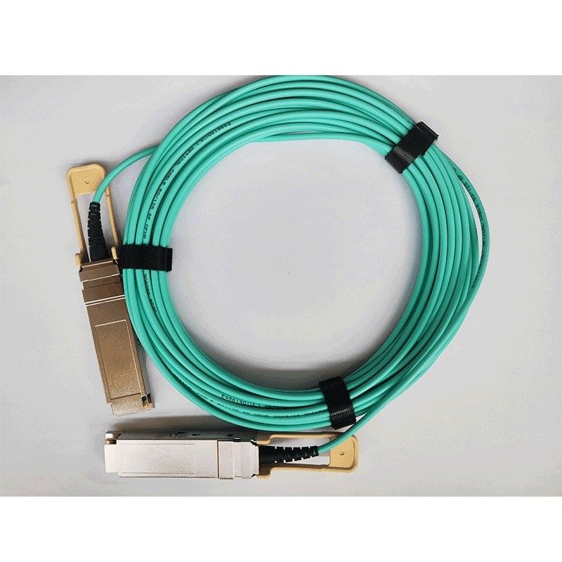 200G QSFP56 Active Optical Cable 26.56GBaud Speed Data Transmission Kompatybilny z łącznikiem OM3/OM4 Typ łącznika QSFP56