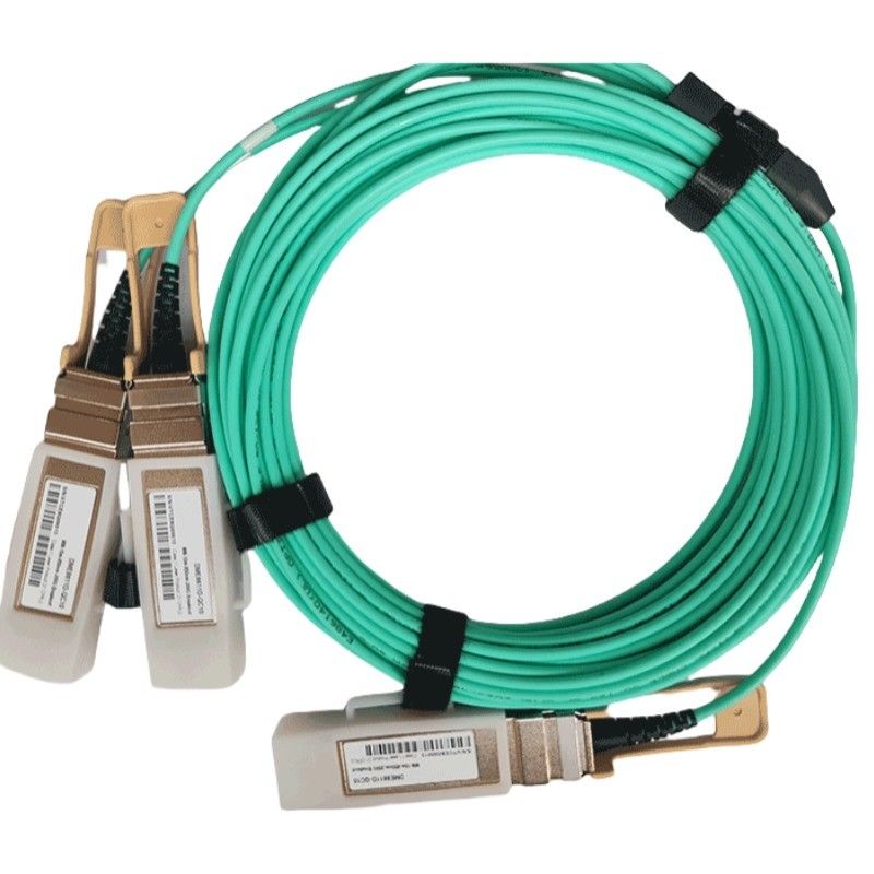 Przesyłacz optyczny Hot-Pluggable i 200G QSFP56 do 2x 100G QSFP56 Active Optical Cable z modulacją Breakout PAM4