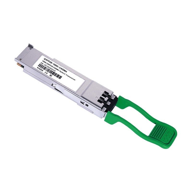 100G QSFP28 2km CWDM4 Transceiverów światłowodowych Ethernet Moc sieci ≤3.5W Minimalna należność ≤3.5W Zakres 2km Oryginalny
