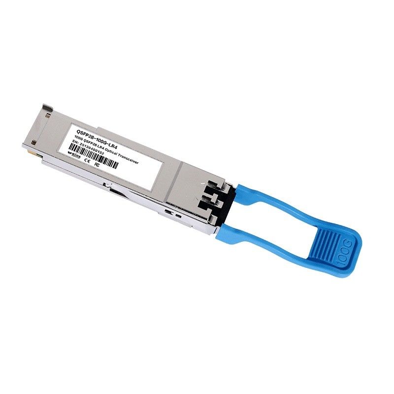10 km Maksymalna odległość transmisji 100G QSFP28 LR4 Moduł nadajników optycznych dla rozwiązań łączności centrów danych
