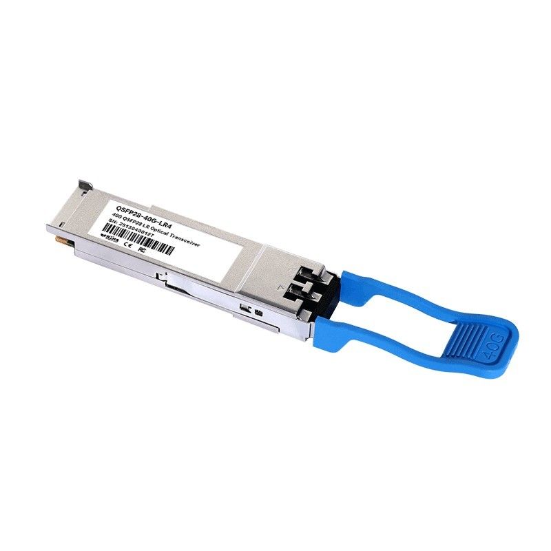 Odległość transmisji 10 km 40 Gb/s QSFP LR4 Transceiver optyczny 1277.5nm 10 km Duplex LC dla szybkiego sprzętu światłowodowego