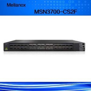 32 porty Qsfp28 Mellanox Switch MSN3700-CS2f z 2 zasilaczami AC i procesorem X86 w głębokości standardowej 43,6*433,2*590,6 mm