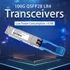 Wysokiej wydajności Qsfp28-100g-Lr4 100g Qsfp28 10km 1310nm Sm Podwójny moduł nadajnika światłowodowego LC Fiber Optical Transceiver SFP Lr4 Niska cena