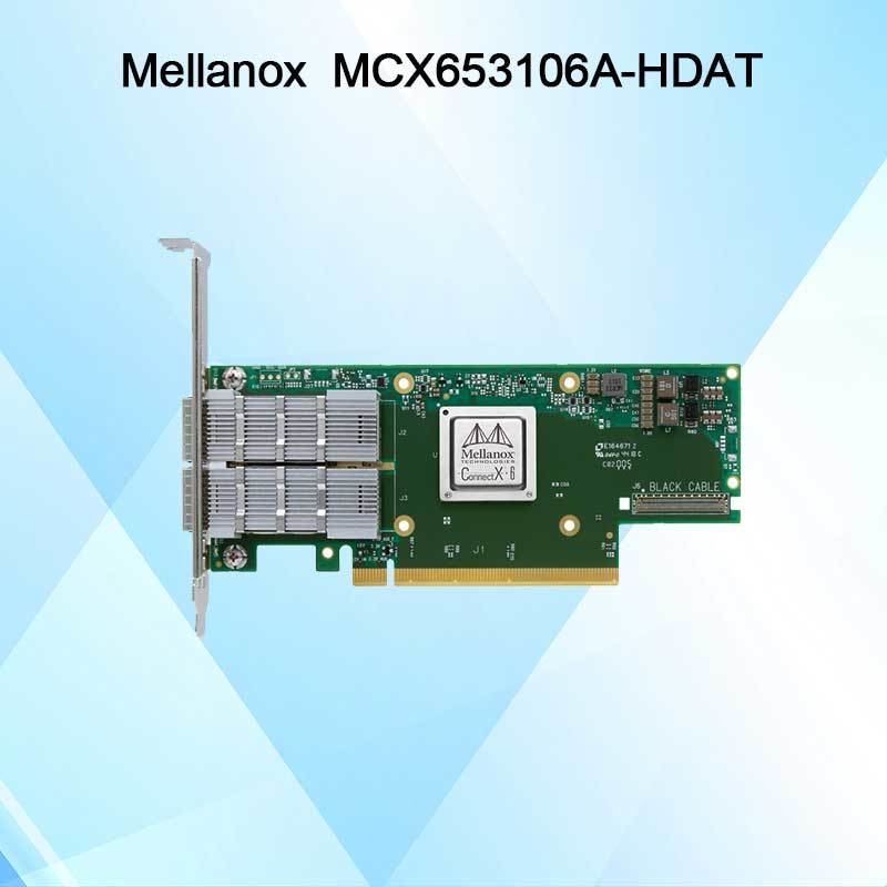 Connectx-6 MCX653106A-HDAT VPI MELLANOX Network Card 200 GB/s Adapter Infiniband i Ethernet