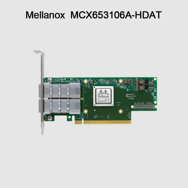 Connectx-6 MCX653106A-HDAT VPI MELLANOX Network Card 200 GB/s Adapter Infiniband i Ethernet