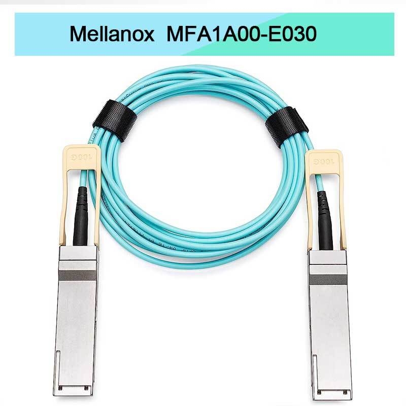 Kabel AOC Mellanox QSFP oparty na VCSEL MFA1A00-E030 IB EDR do 100 Gb/s
